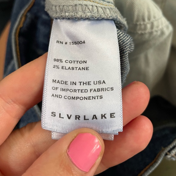 SLVRLAKE Beatnik Ankle Jeans Promised Land Blue Denim Size 28 - Picture 9 of 13